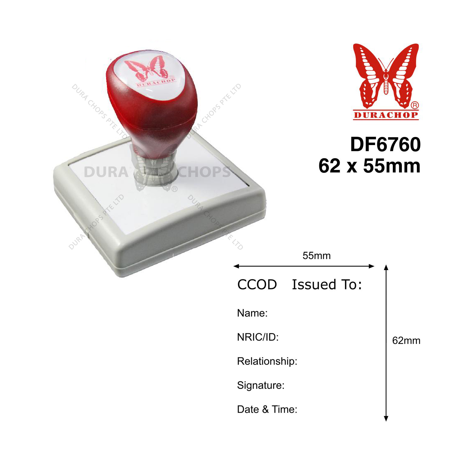 DF6760 - 62 x 55mm