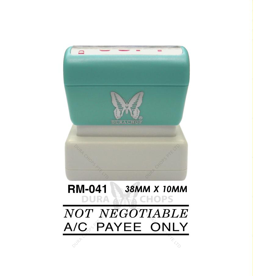 RM-041 - NOT NEGOTIABLE A/C PAYEE ONLY